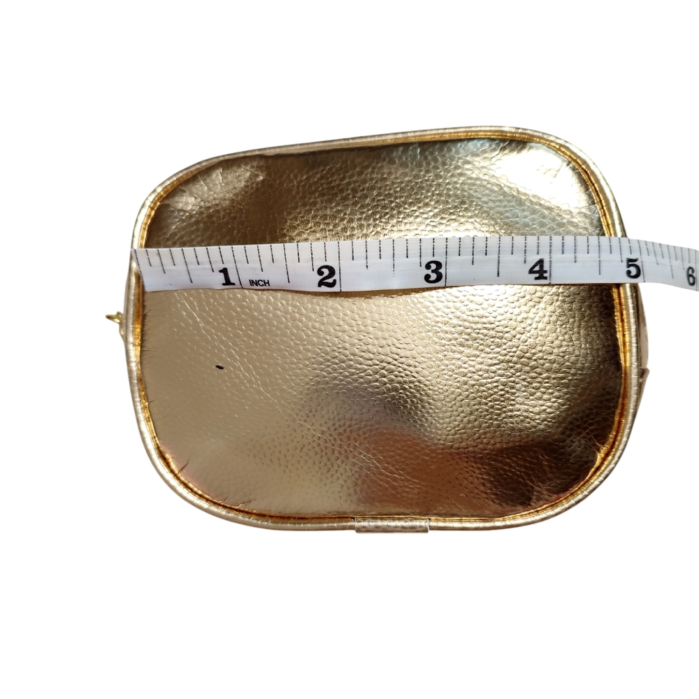 3 For $15 Estee Lauder Gold Women's Cosmetic Bag New - Picture 2 of 6